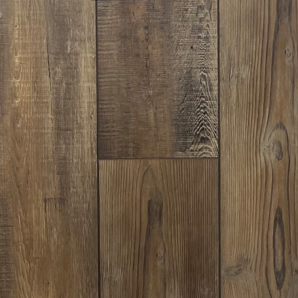 Close-up of a wood-textured surface with rectangular panels in various shades of brown, featuring visible grain patterns and natural knots.